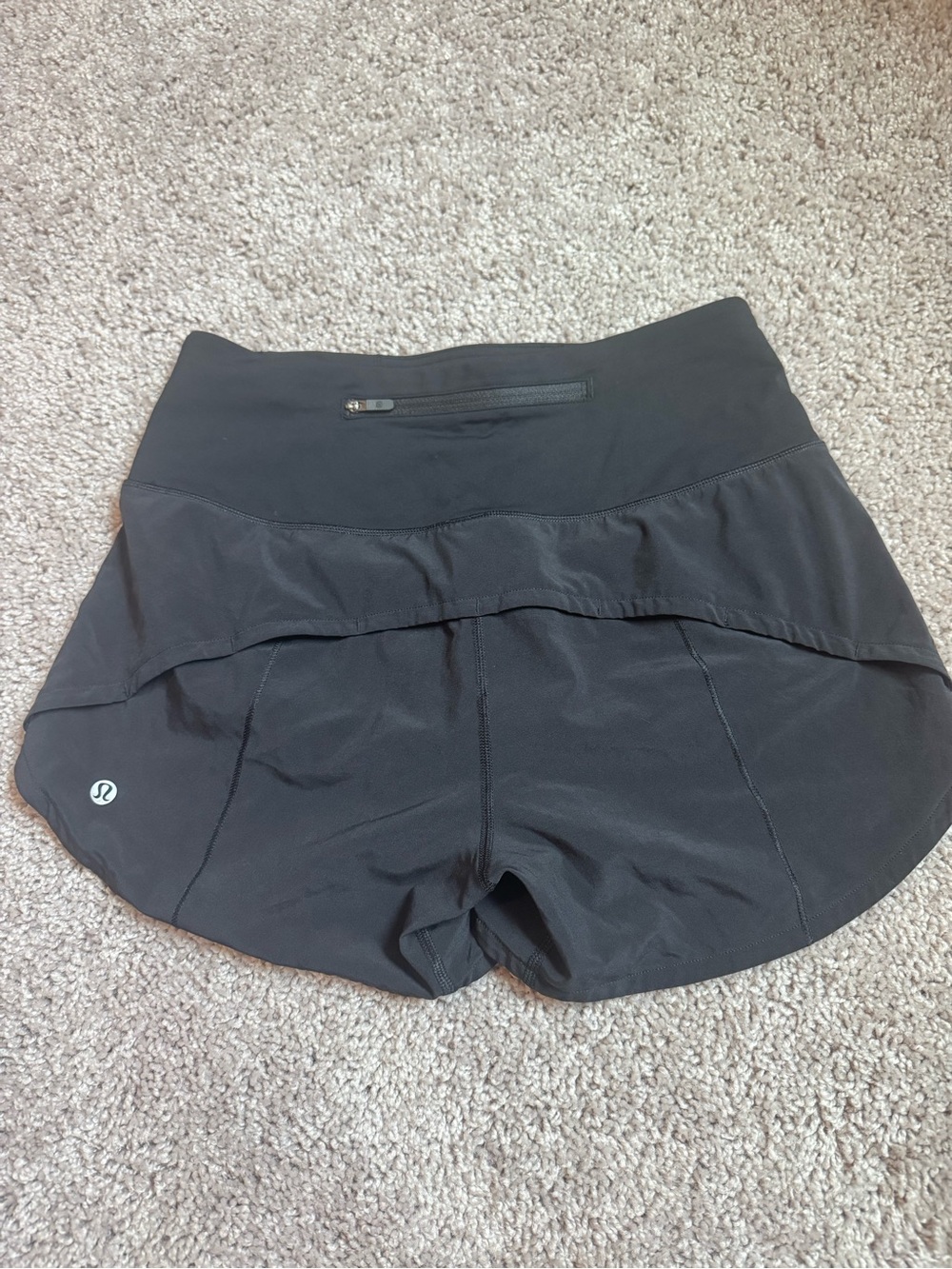 lululemon athletica Black Athletic Running Shorts - Picture 2 of 2